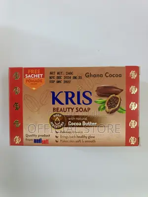 Kris Beauty Soap 250 G Ghana Cocoa Free Lotion Sachet