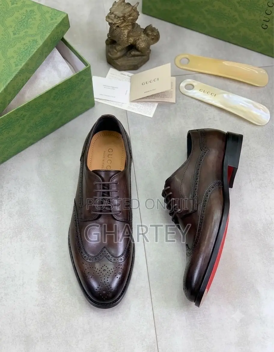 Gucci Lace Up Men Formal Shoes - Available in Brown Black