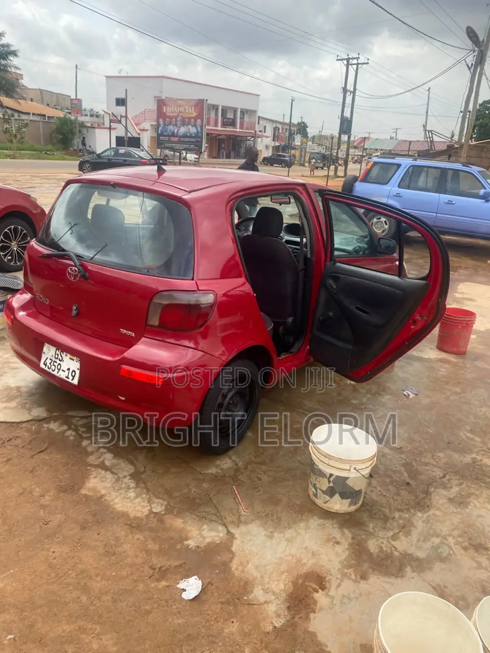 Toyota Echo Sedan 2005 Red