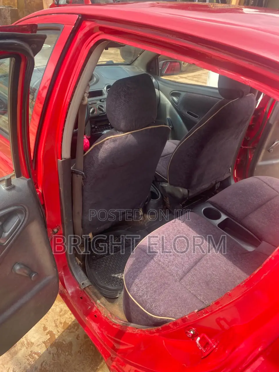 Toyota Echo Sedan 2005 Red