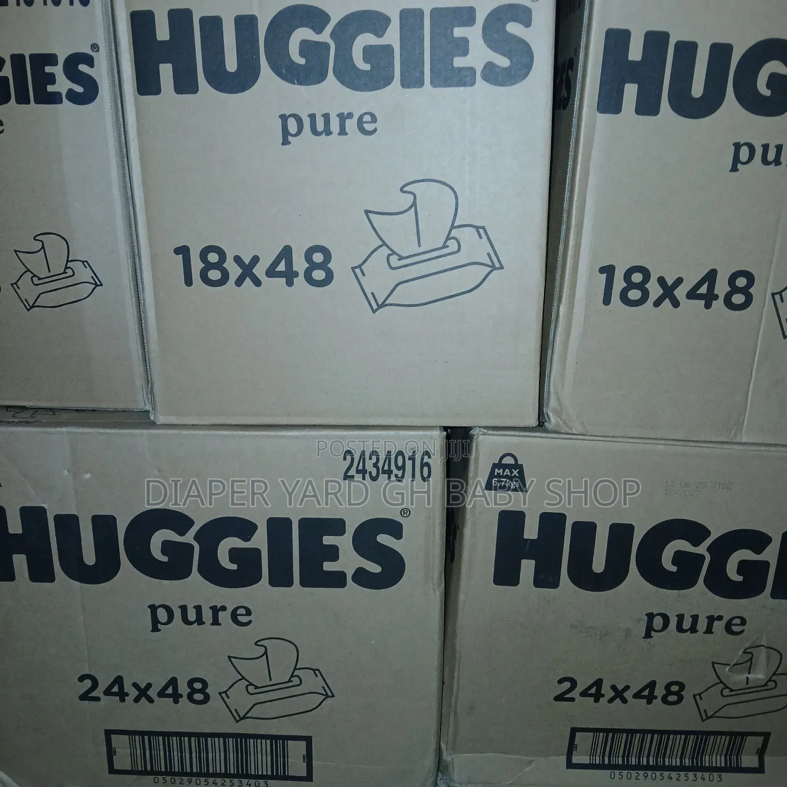 Huggies Pure Wipes 18 Pack