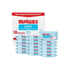 Huggies Pure Wipes 18 Pack