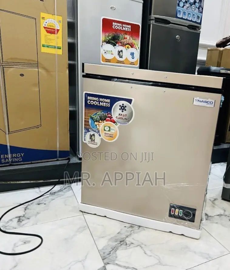 Efficient Nasco Single Door Chest Freezer(Gold)Nas200fl 