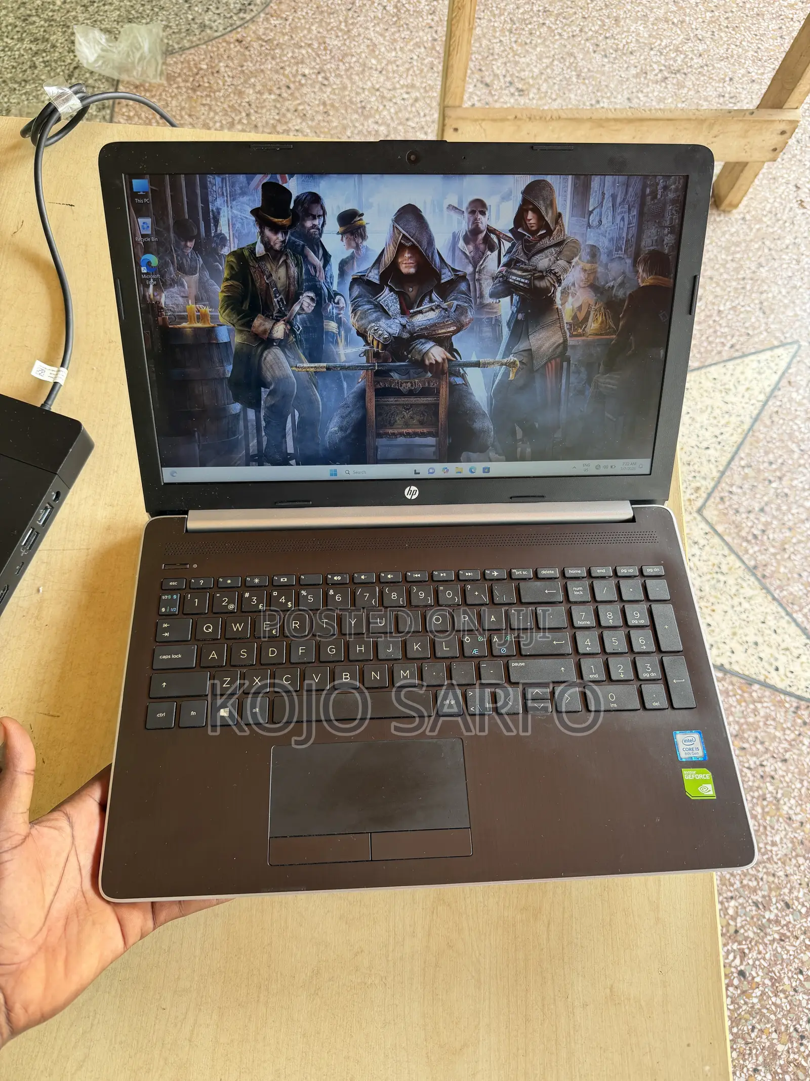 Laptop HP 15-da2933nia 8GB Intel Core i5 SSD 256GB