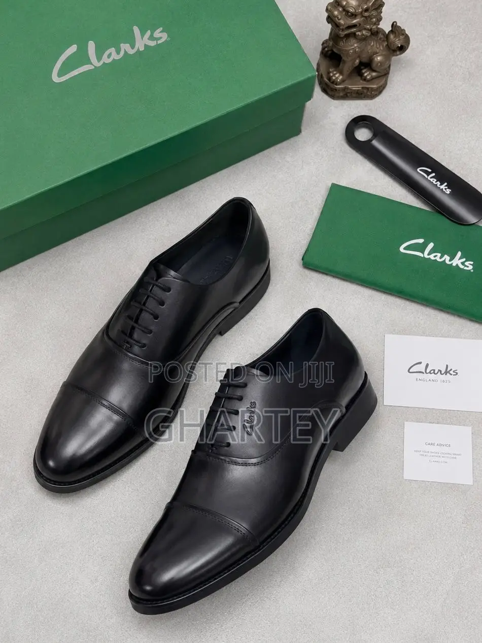 Clarks Lace Up Formal Mens Shoes - Black Coffee