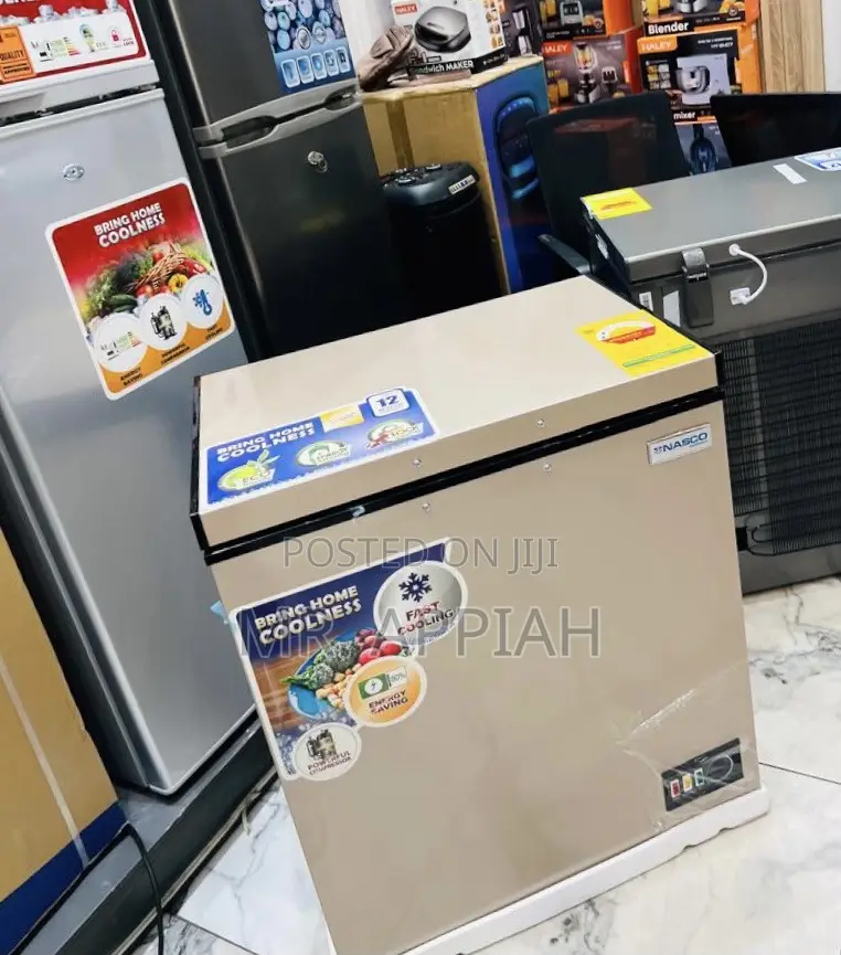 Super Unique Nasco Single Door Chest Freezer(Gold)142l,Nas200fl
