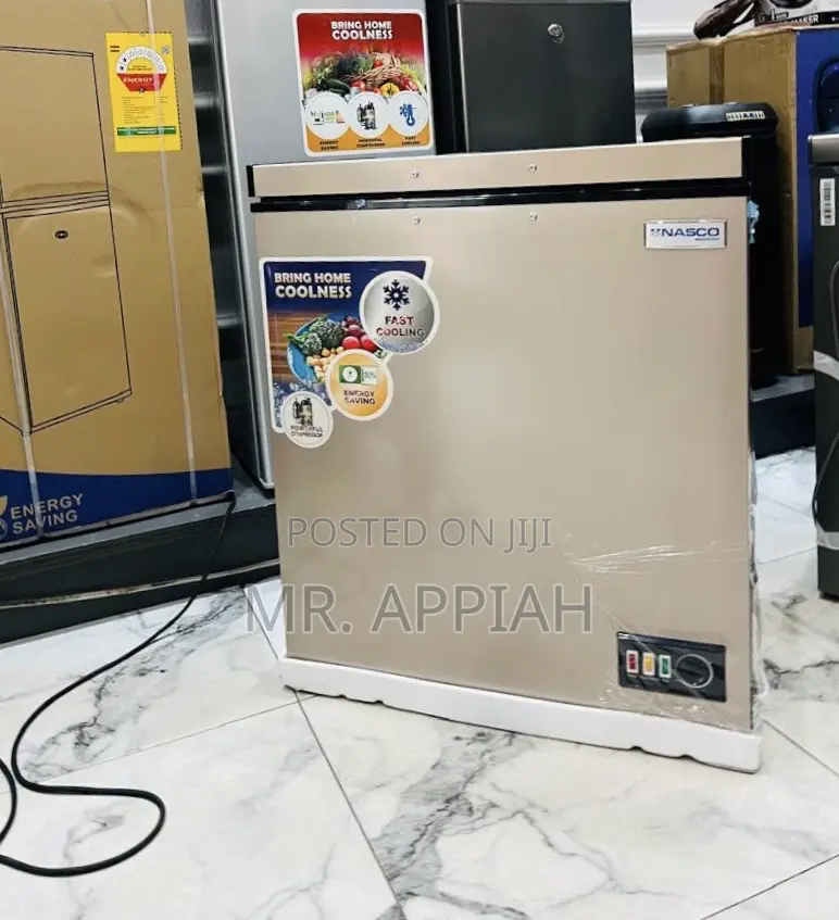 Super Unique Nasco Single Door Chest Freezer(Gold)142l,Nas200fl
