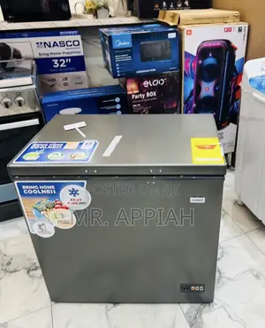 Sleek Nasco 198l Single Door Chest Freezer(Nas230sk)Gray.