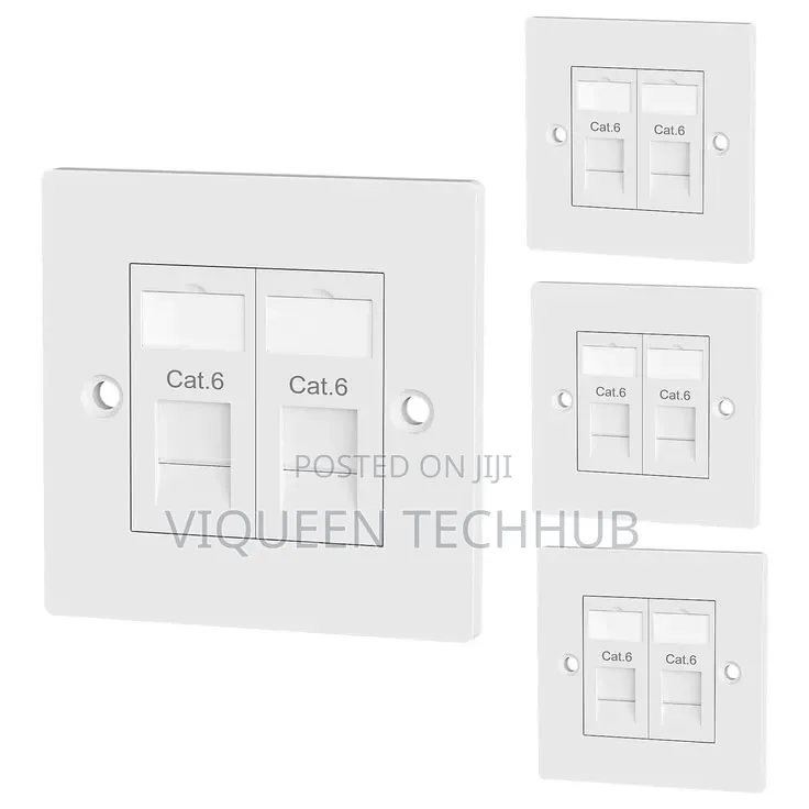 Cat6 Faceplate Single