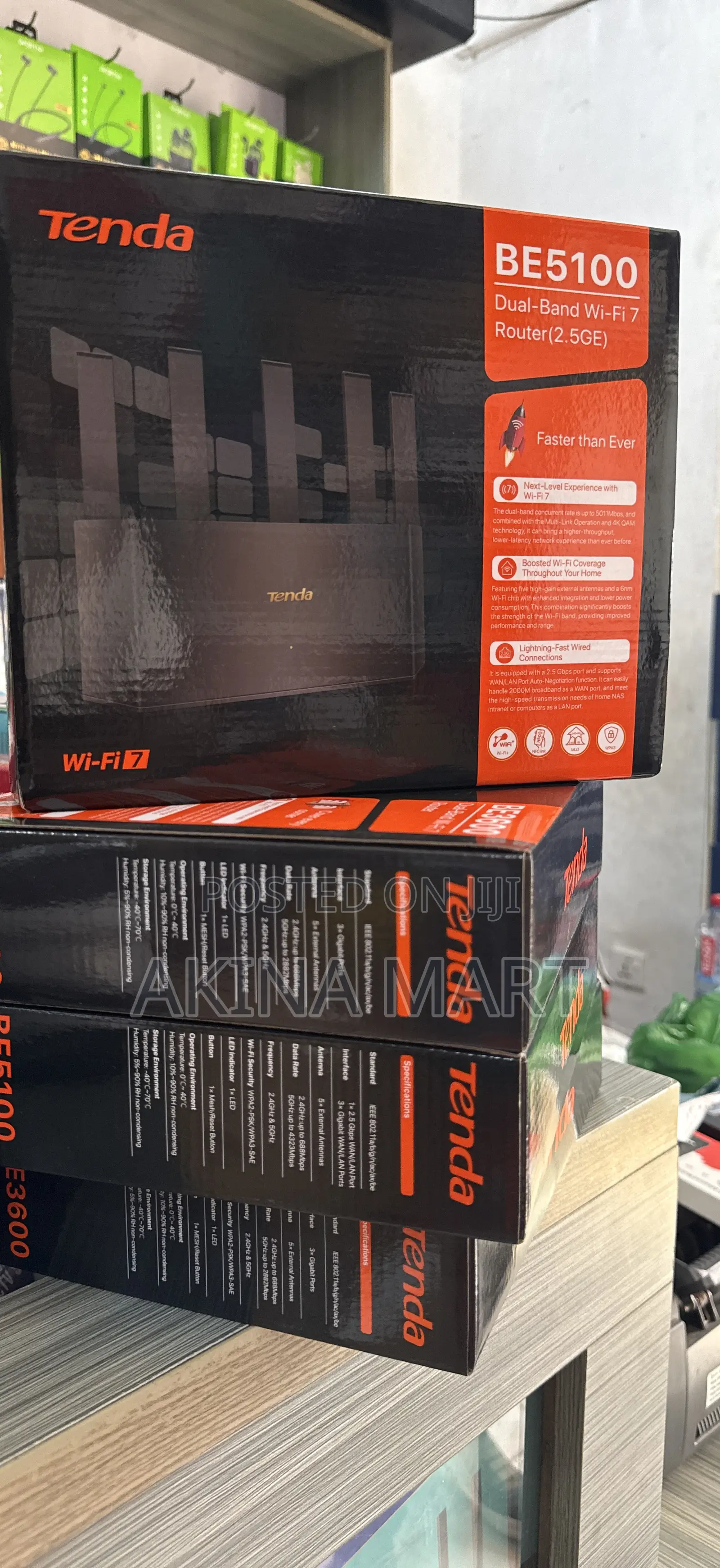 Tenda Te6l Pro Be5100 Dual Band Wi-Fi7 Router Tenda Te6l Be5100