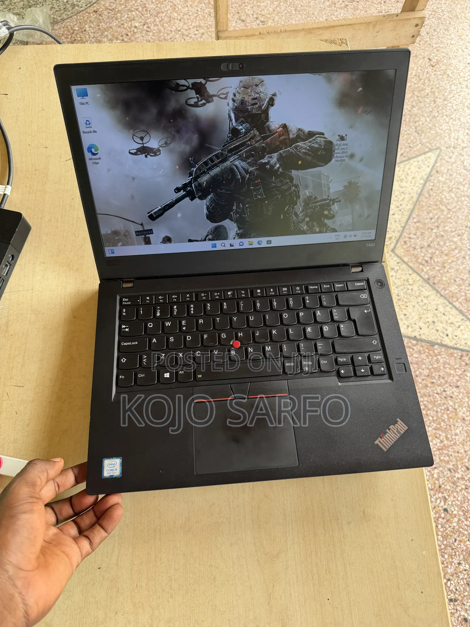 Laptop Lenovo ThinkPad T480 8GB Intel Core i5 SSD 256GB