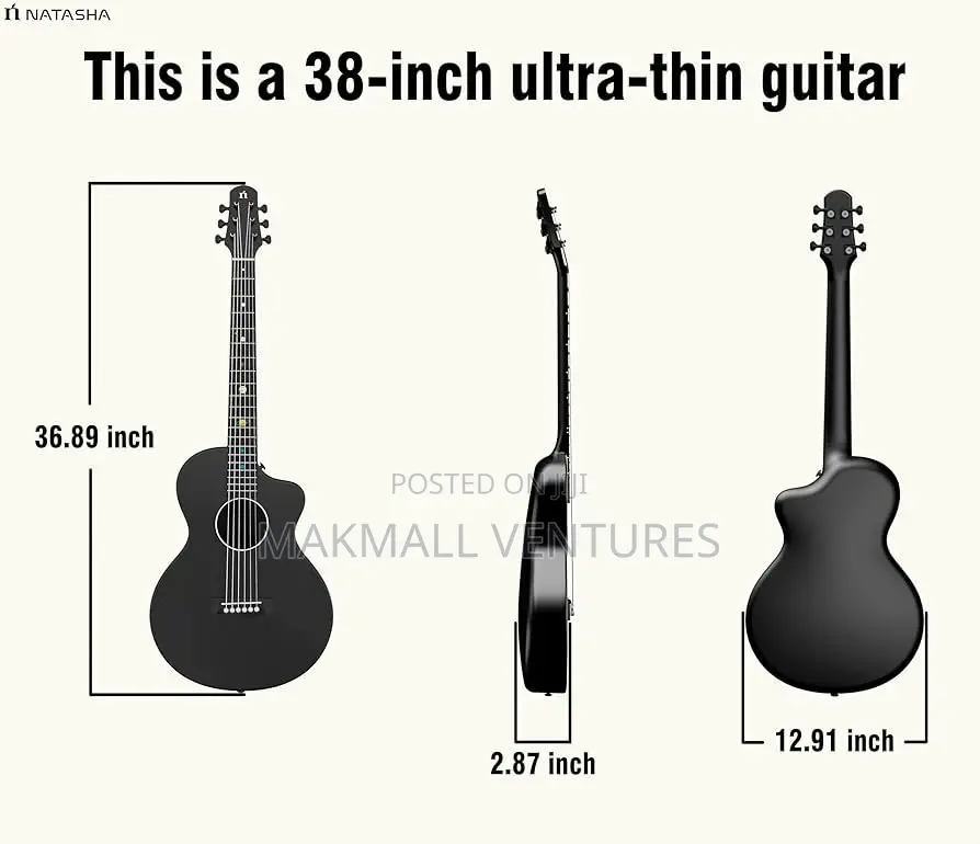 Natasha Carbon Fiber Acoustic Guitar, 18 Inch