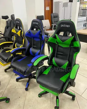 Gaming Chair With Headrest Footrest