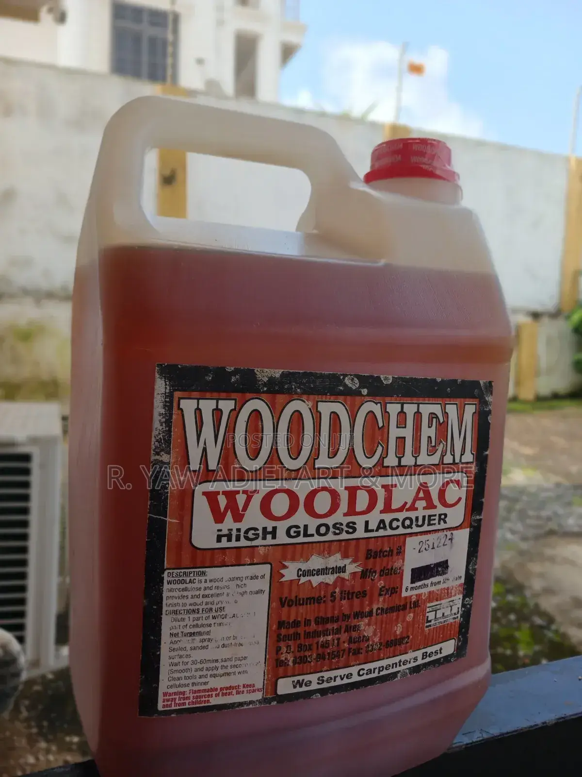 Woodchem Woodlac High Gloss Lacquer 5l