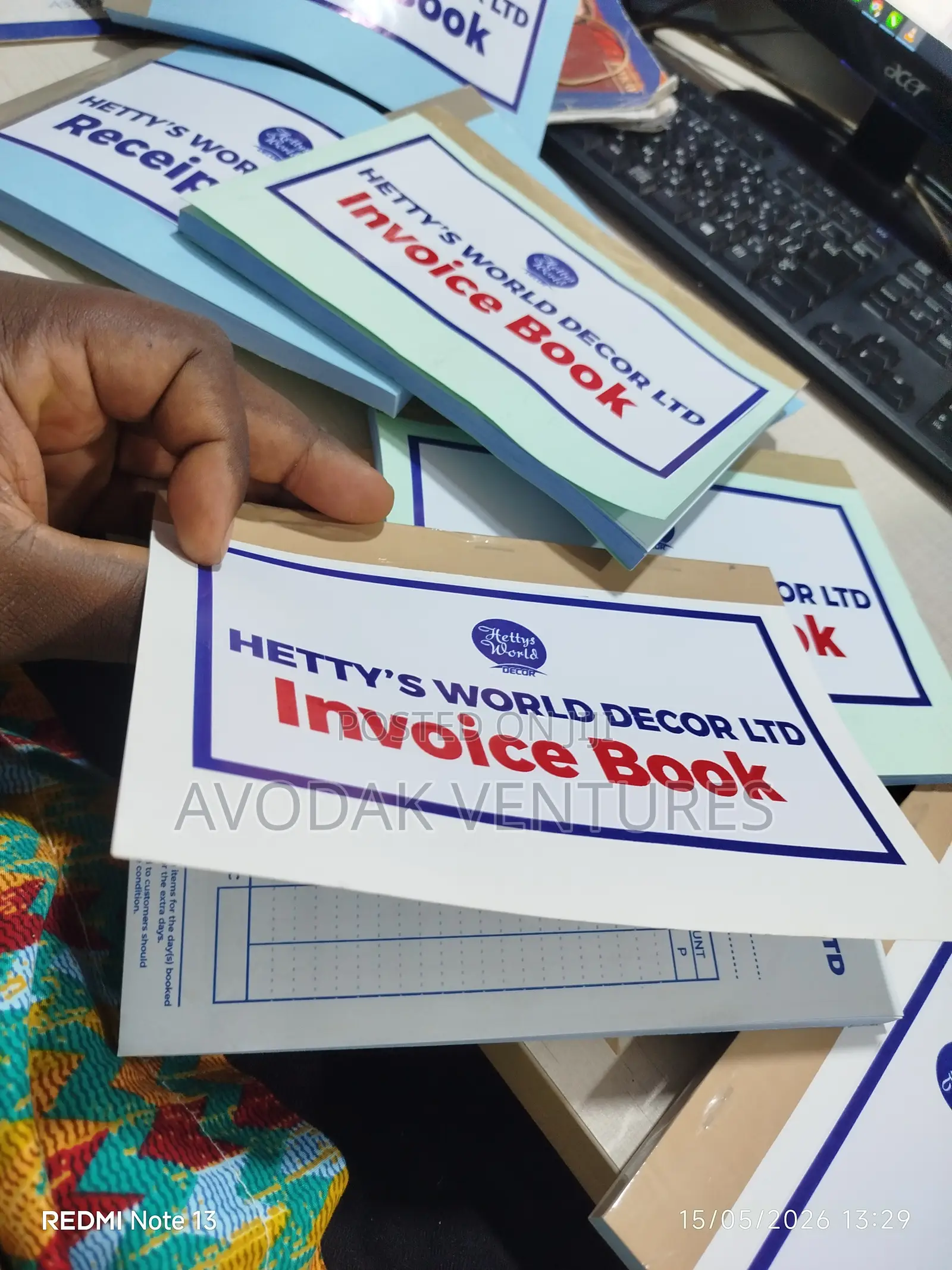 Reciept and Invoice Book
