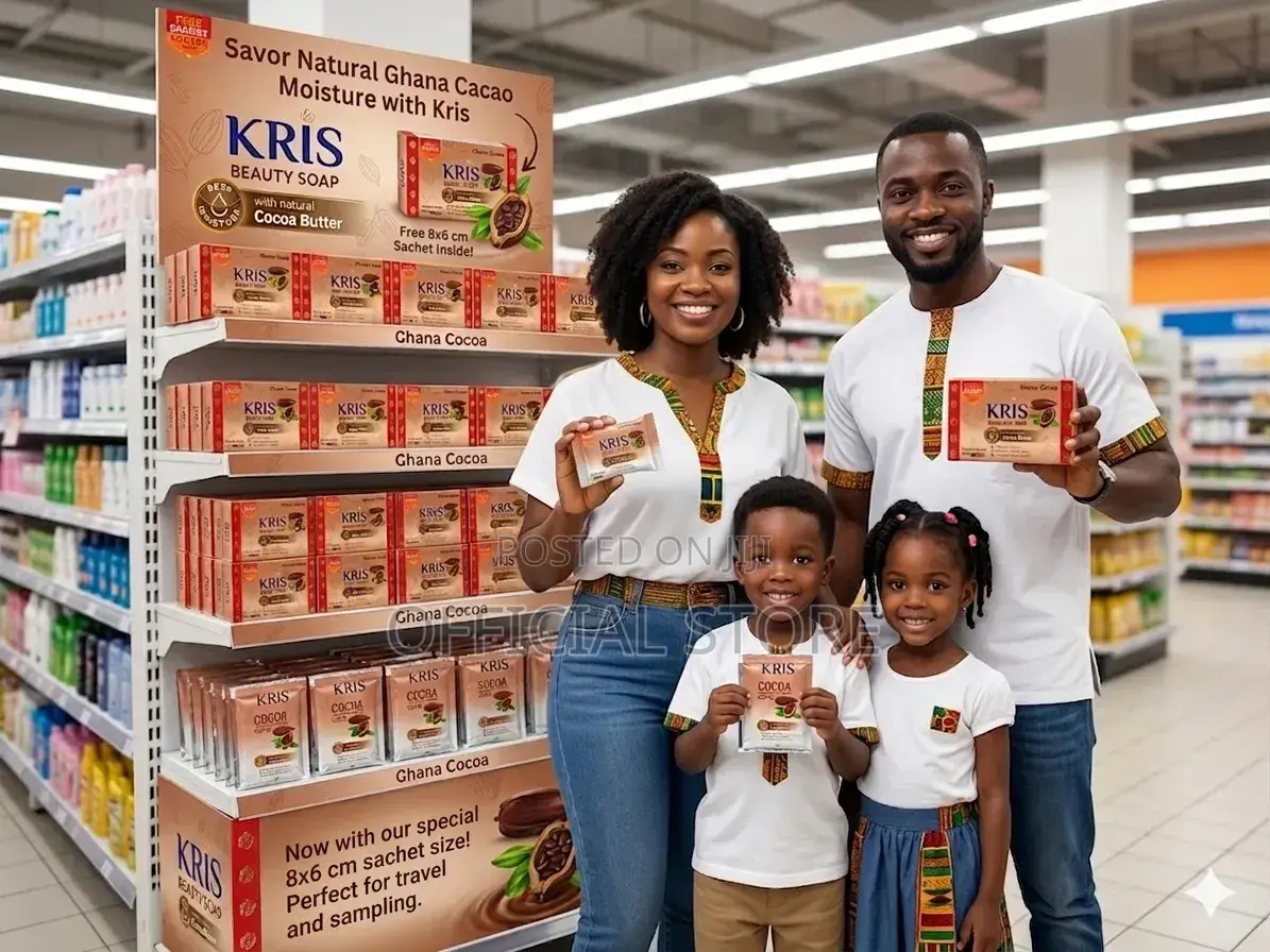 Kris Beauty Soap 250 G Ghana Cocoa Free Lotion Sachet