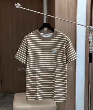Vintage Men’S Striped Crew Neck Shorts Sleeve T - Shirt