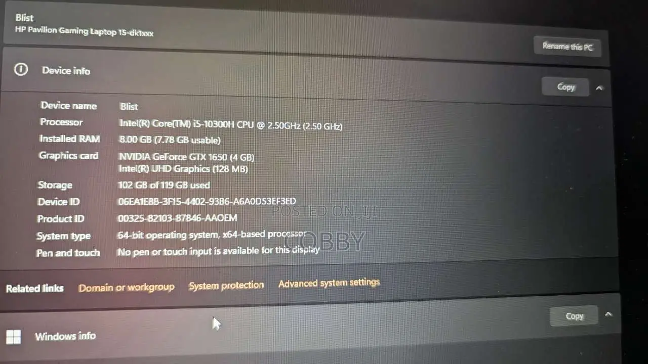 Laptop HP Pavilion 15 8GB Intel Core i5 HDD+SSD 512GB