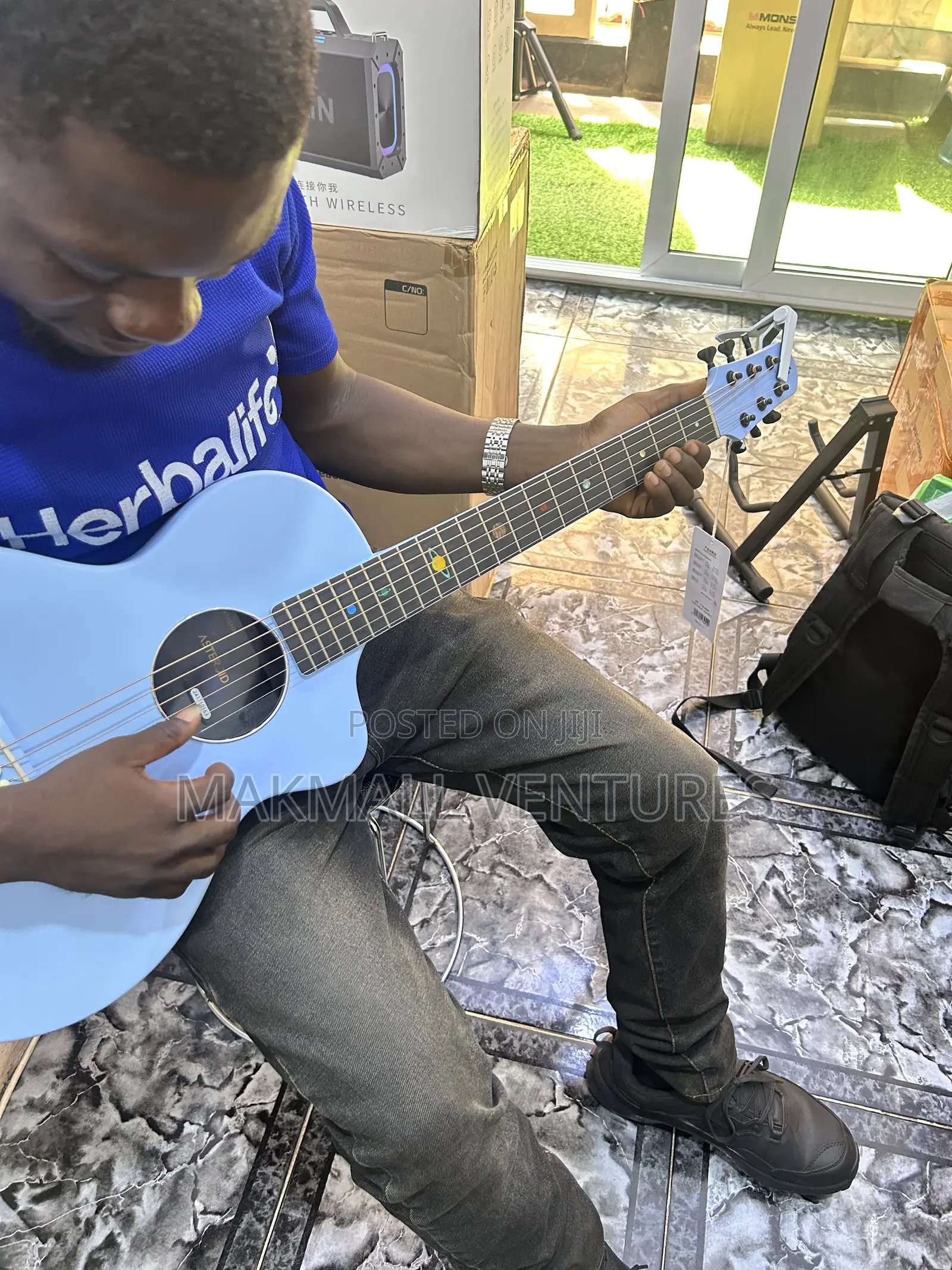 Natasha Carbon Fiber Acoustic Guitar, 18 Inch