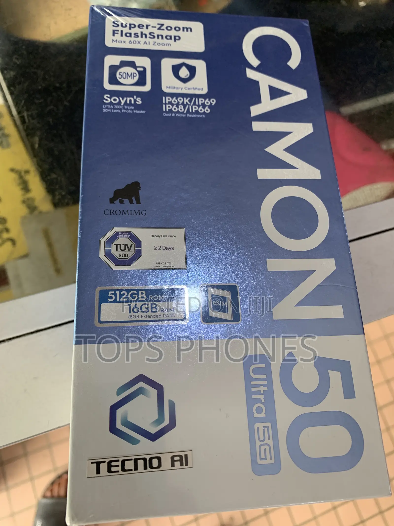 New Tecno Camon 50 Ultra 512 GB Gray