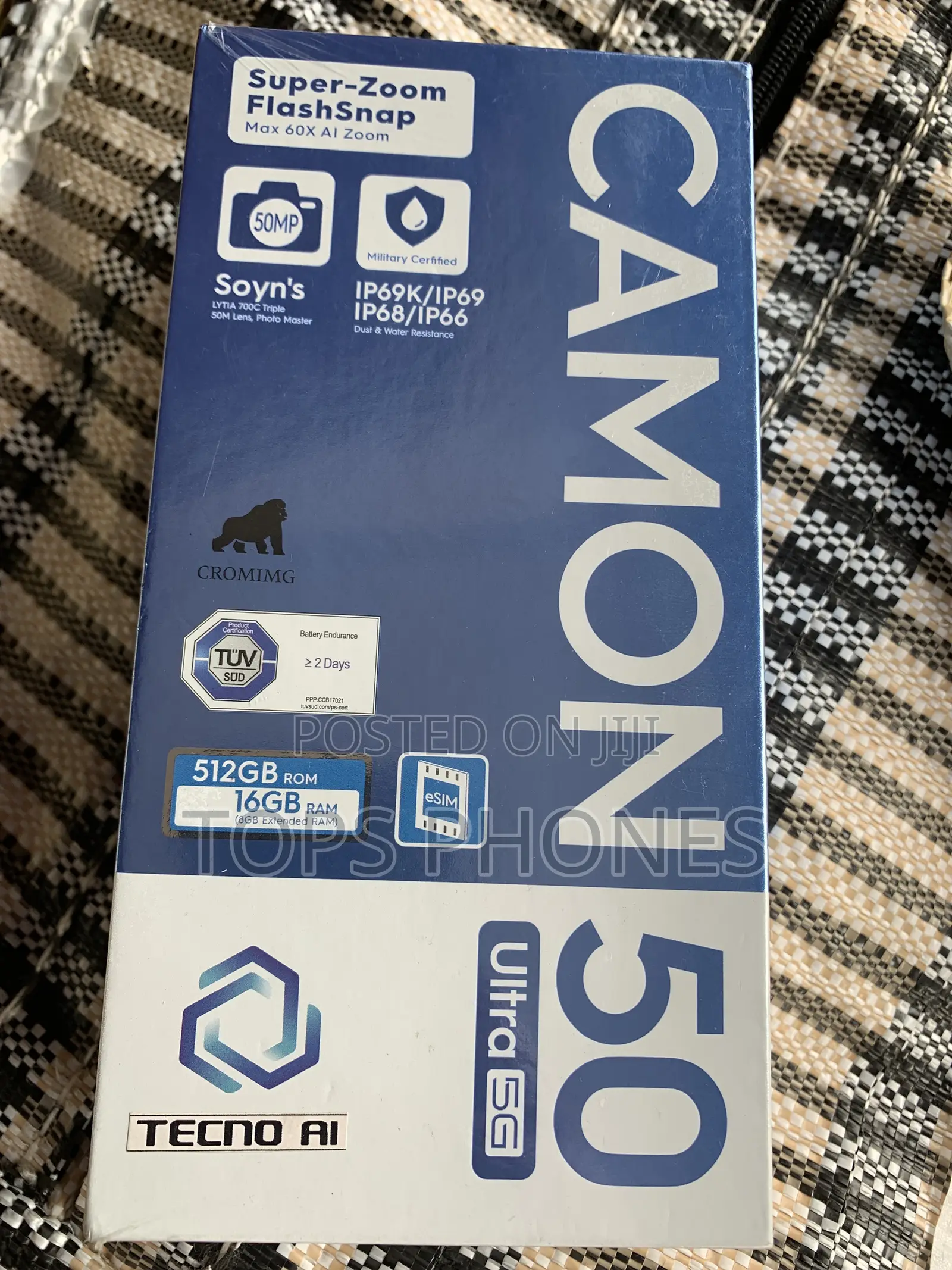 New Tecno Camon 50 Ultra 512 GB Black