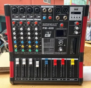 Supermulti Pm-400 4channel Professional Powered Audio Mixer