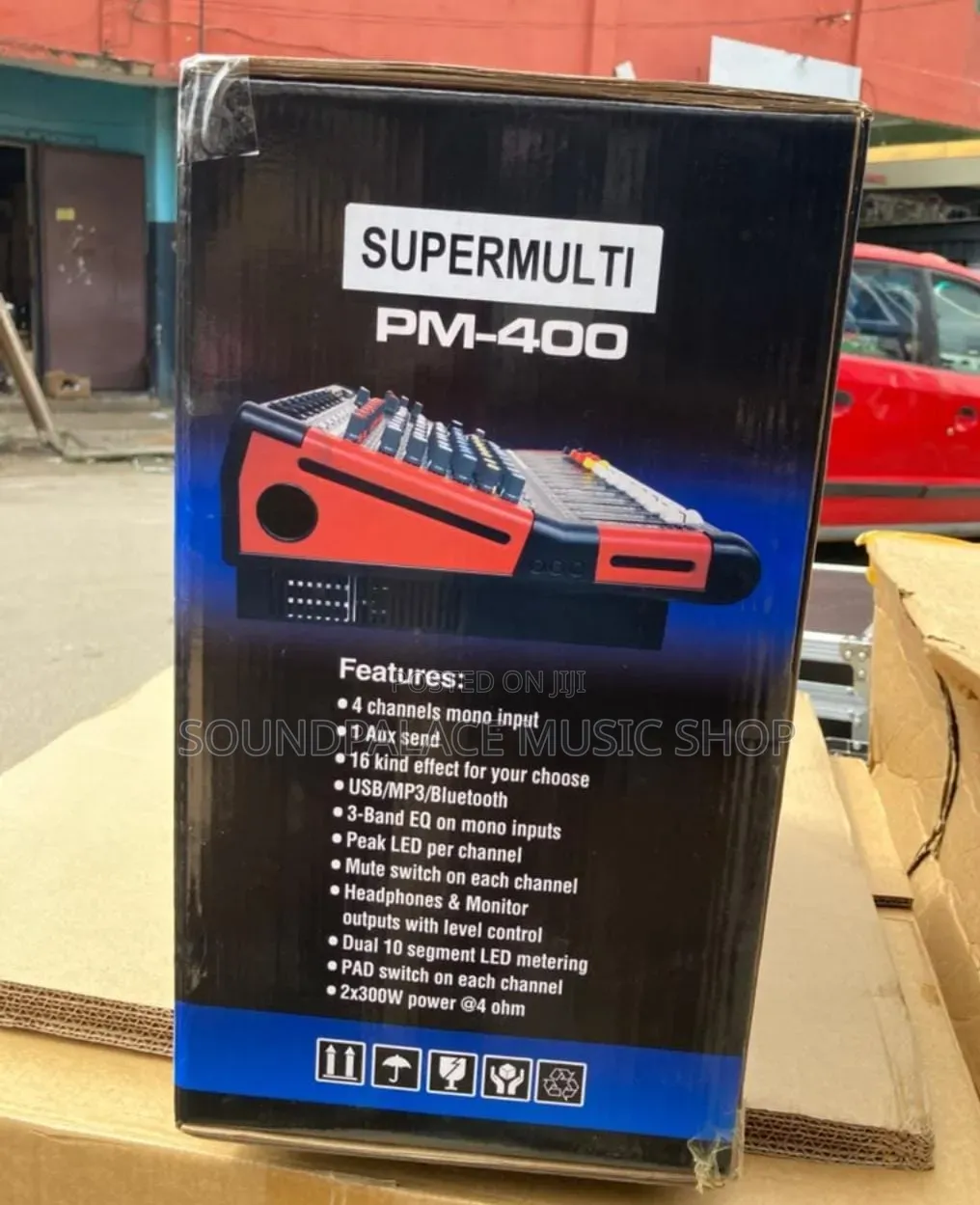 Supermulti Pm-400 4channel Professional Powered Audio Mixer