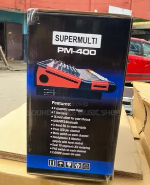 Supermulti Pm-400 4channel Professional Powered Audio Mixer