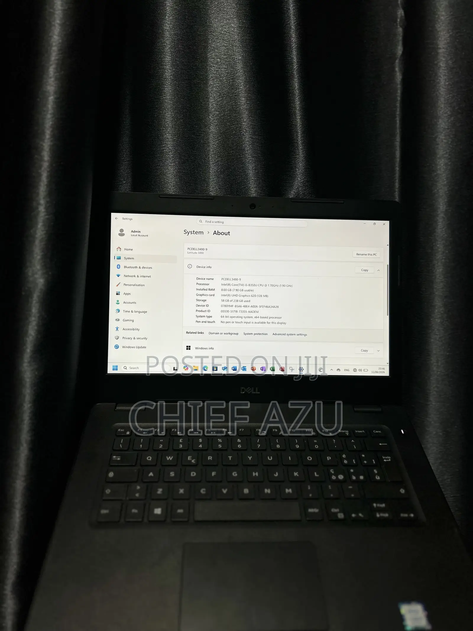 Laptop Dell Latitude 3490 8GB Intel Core i5 SSD 256GB