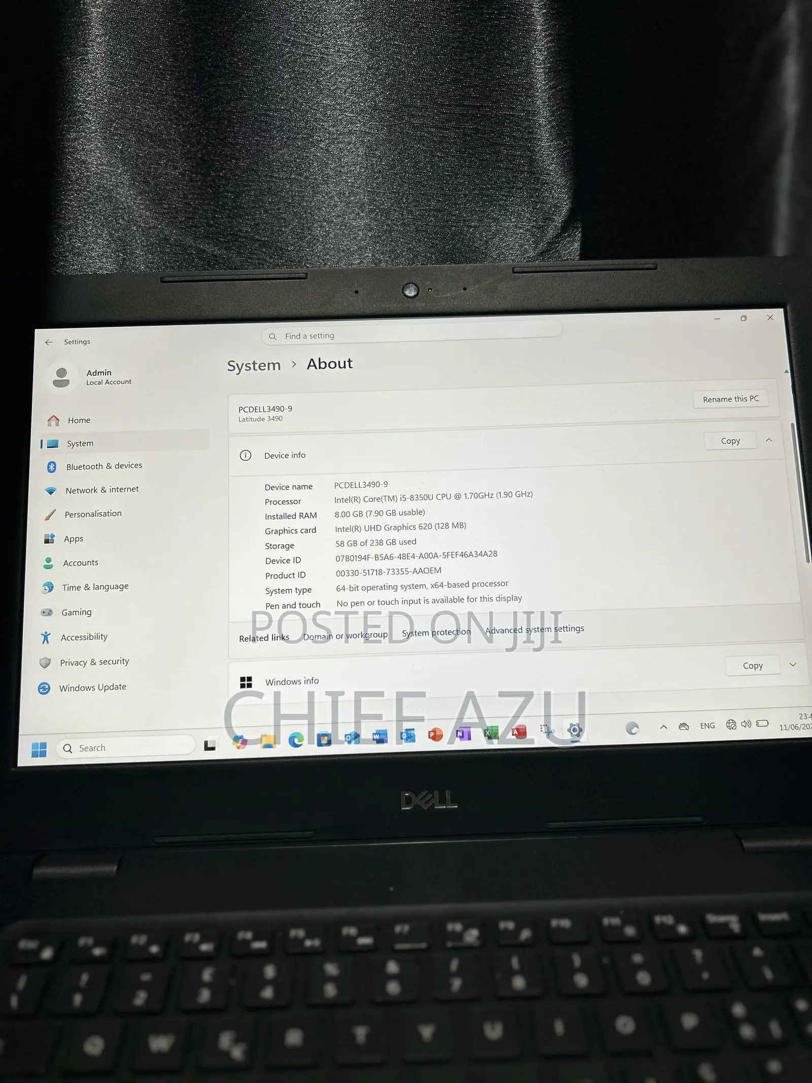 Laptop Dell Latitude 3490 8GB Intel Core i5 SSD 256GB