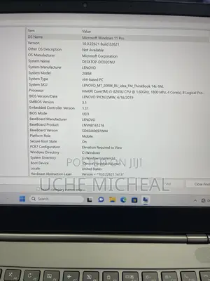 Laptop Lenovo Thinkbook 14 8GB Intel Core i5 SSD 256GB