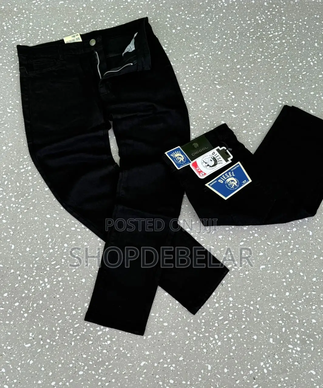 Pure Black Jeans Trousers