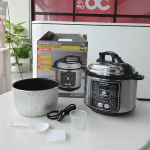 Silver Crest 6l Electric Rice Cooker - Gray/Black