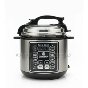 Silver Crest 6l Electric Rice Cooker - Gray/Black