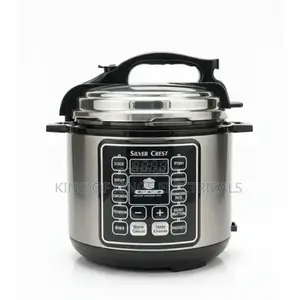 Silver Crest 6l Electric Rice Cooker - Gray/Black