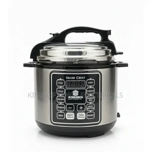 Silver Crest 6l Electric Rice Cooker - Gray/Black