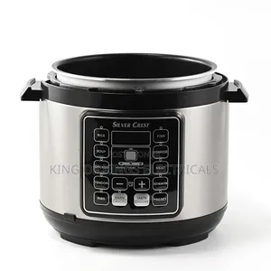 Silver Crest 6l Electric Rice Cooker - Gray/Black
