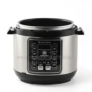 Silver Crest 6l Electric Rice Cooker - Gray/Black