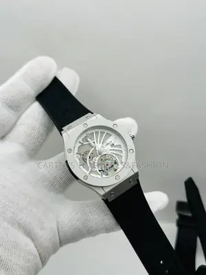 Original Hublot Geneve Quartz Lathered Watch