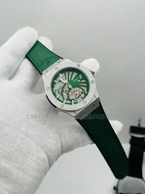 Original Hublot Geneve Quartz Lathered Watch