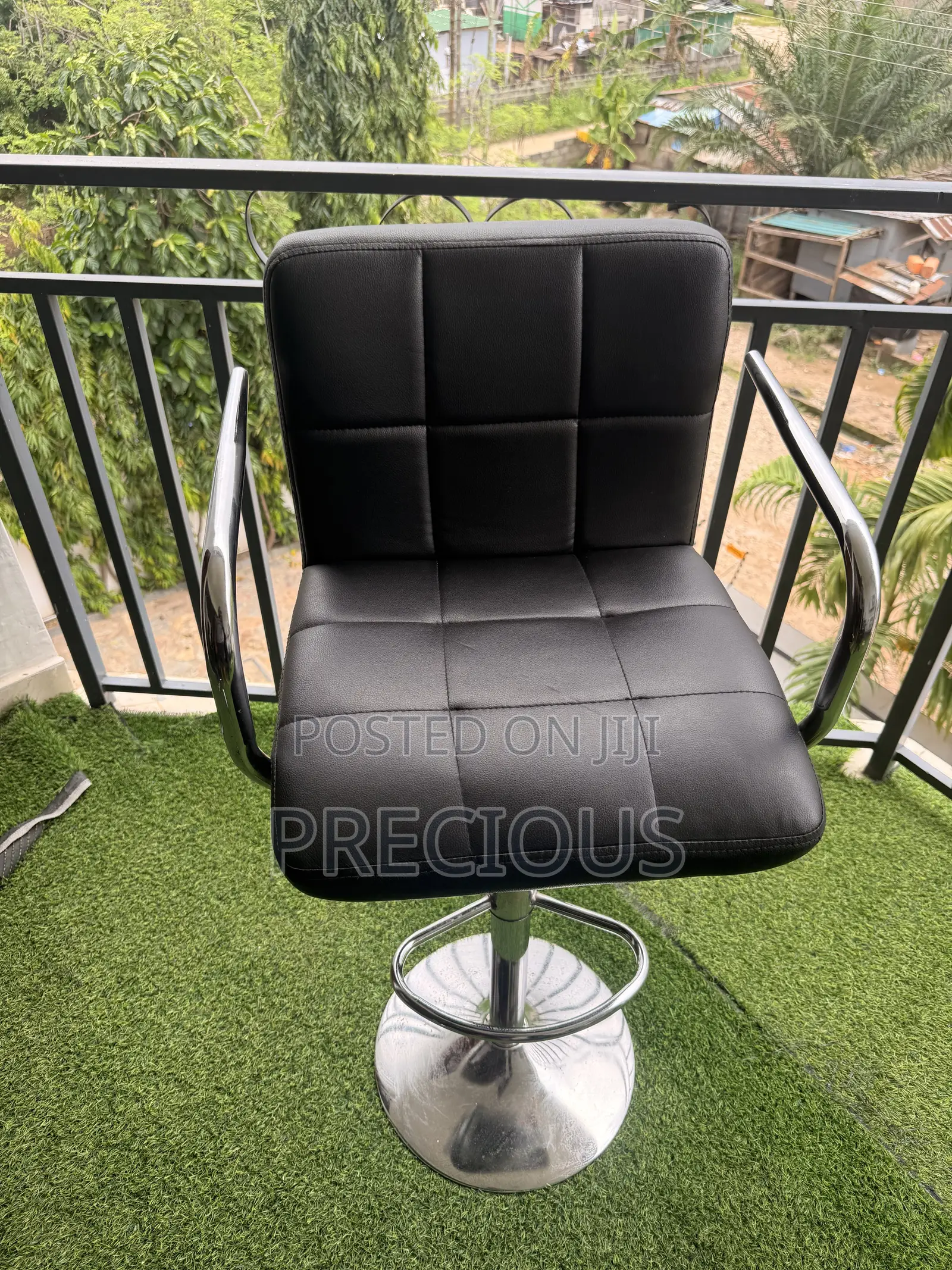 Modern Adjustable Swivel Bar Stool Chair With Armrests