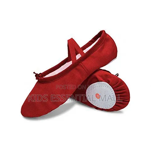 Black or Red Ballet Shoes for Kids