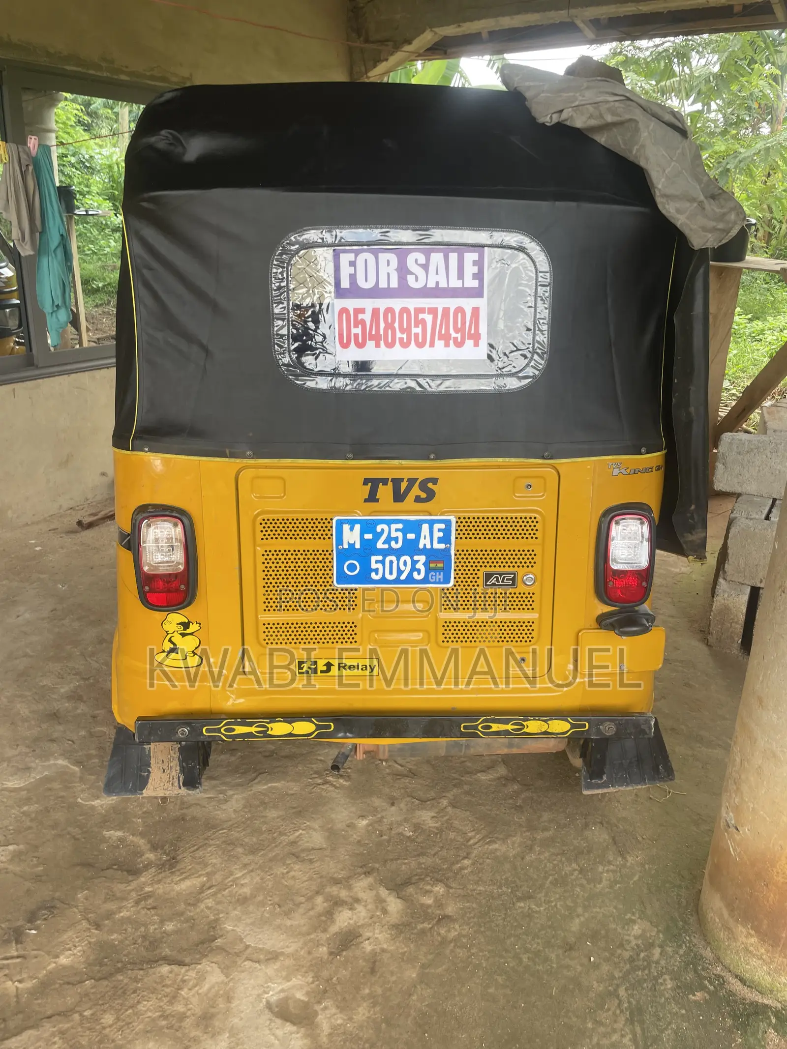 TVS King Deluxe Plus iTouch Start 2025 Yellow