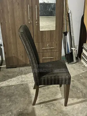 High Quality Grey Striped Dining Chairs – Foreign Used