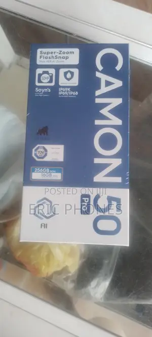New Tecno Camon 50 Pro 256 GB Black