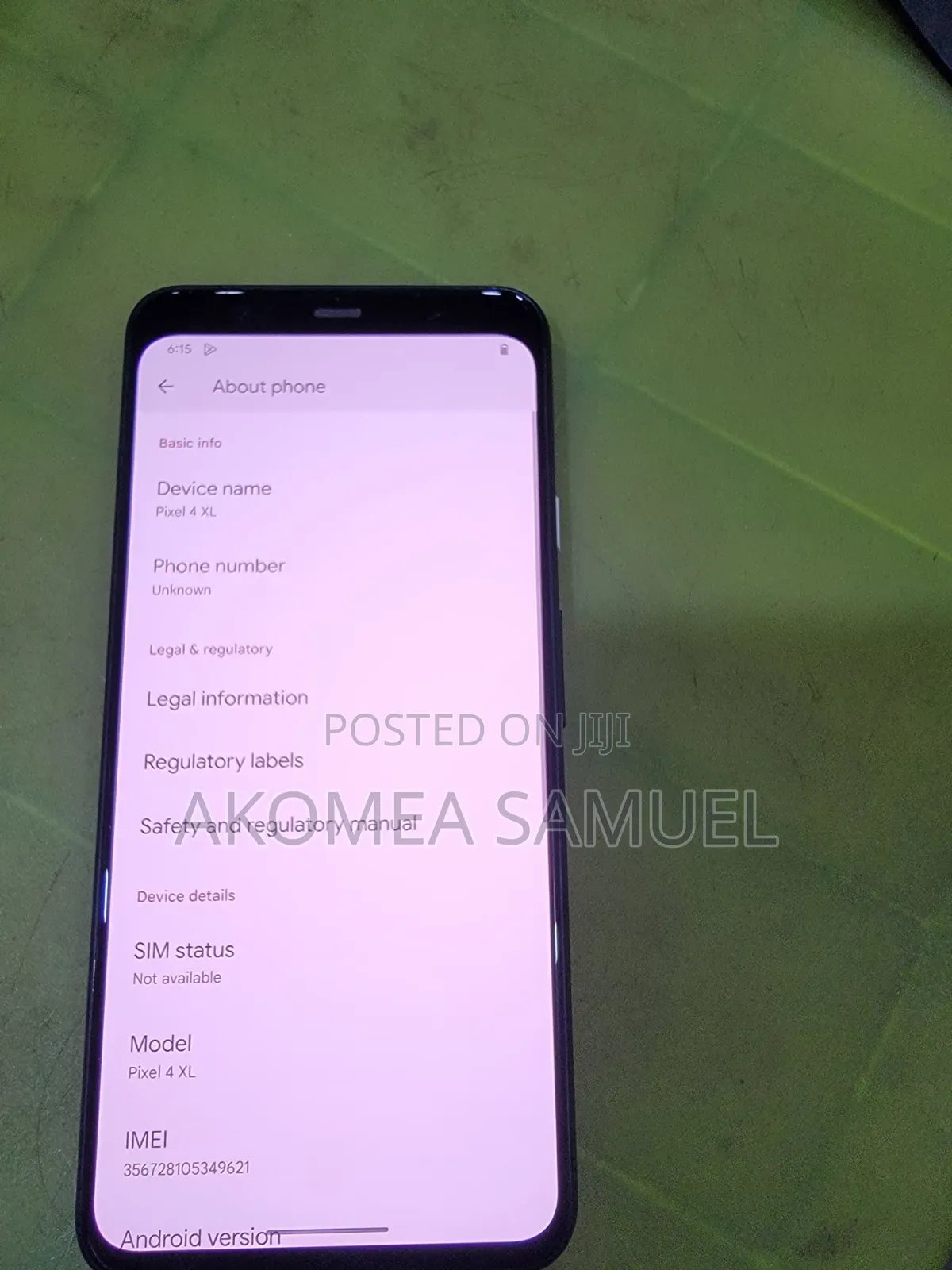 Google Pixel 4 XL 64 GB Black