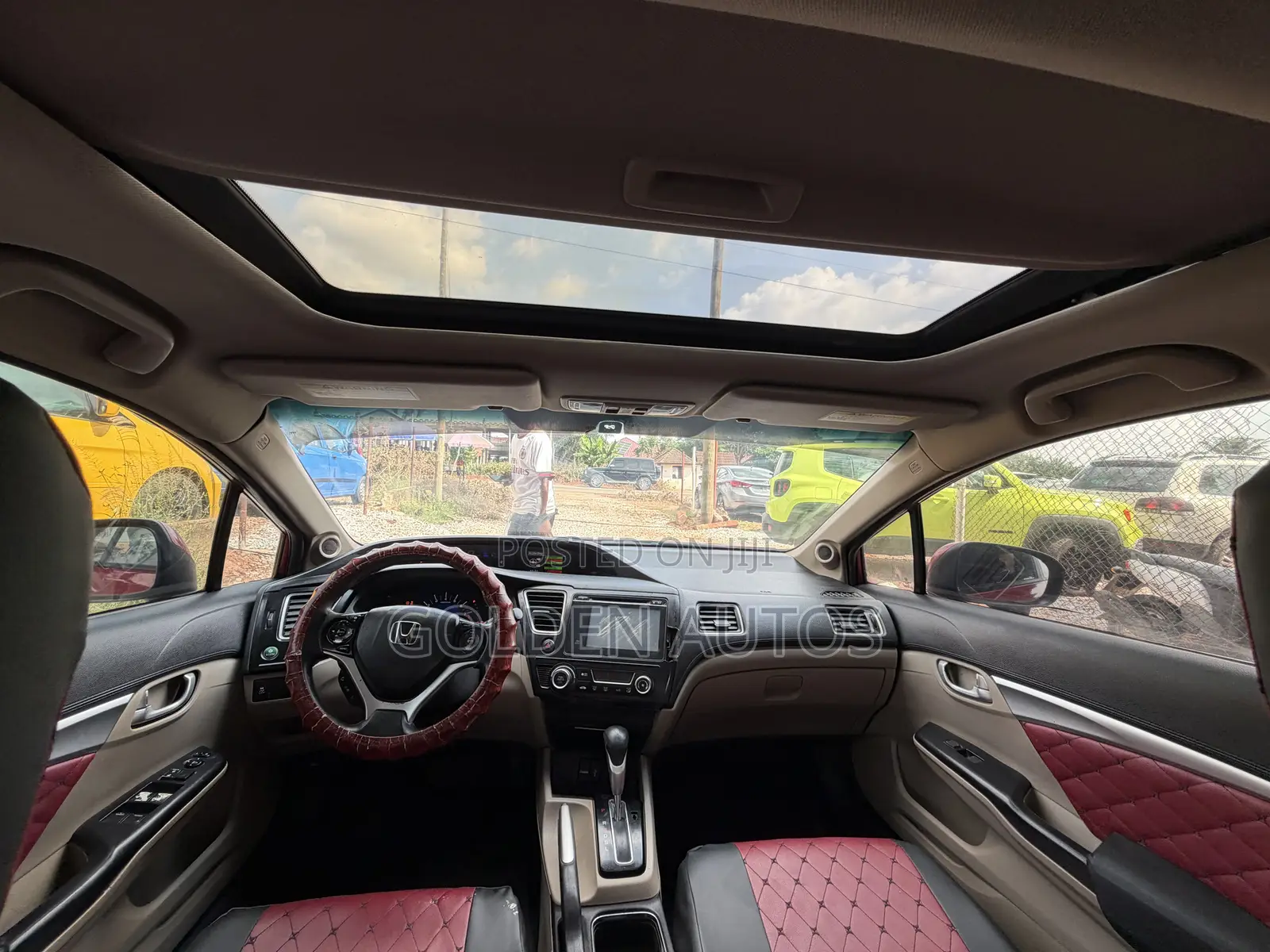 Honda Civic EX-L 4dr Sedan (1.8L 4cyl CVT) 2015 Red
