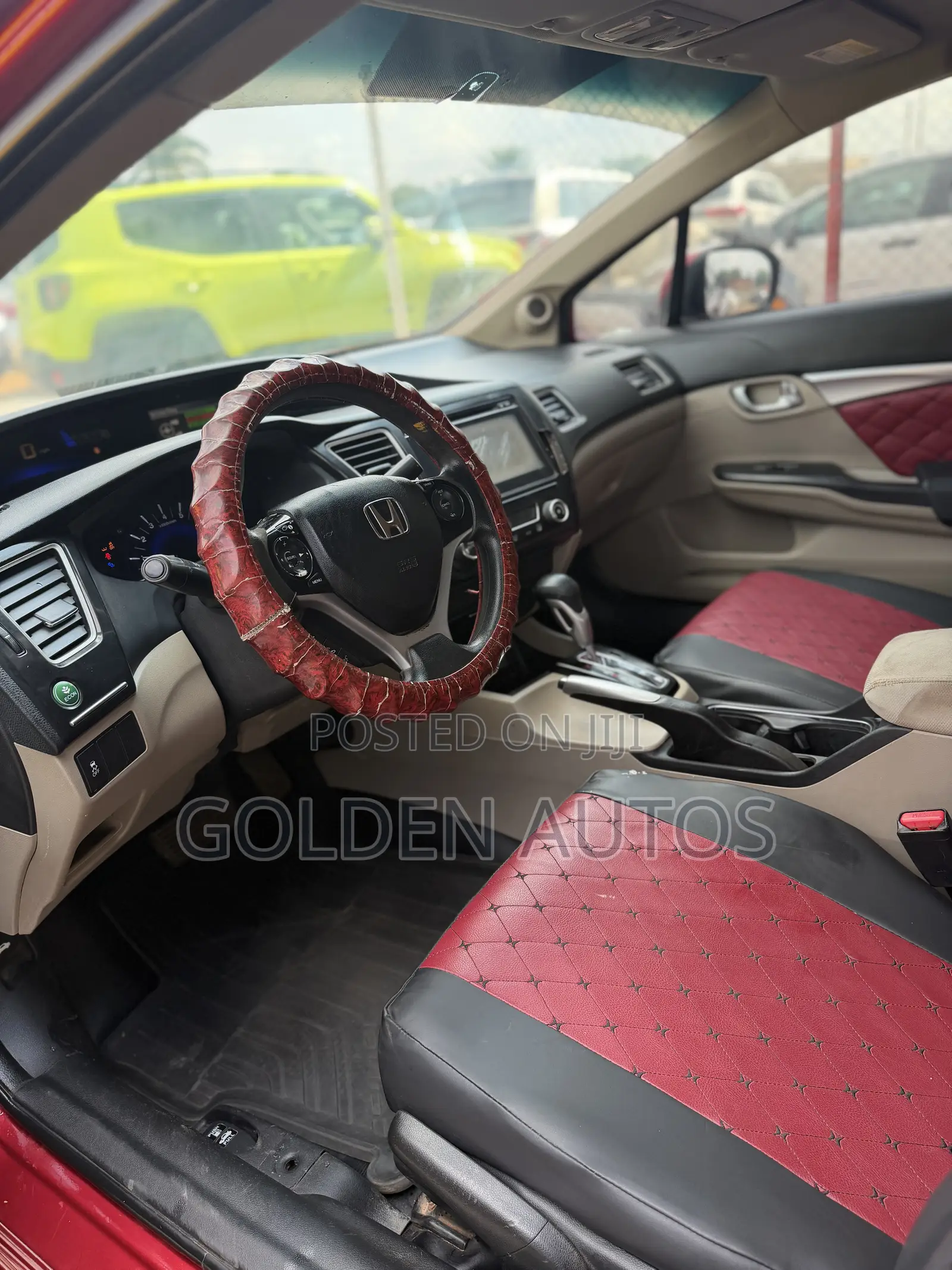 Honda Civic EX-L 4dr Sedan (1.8L 4cyl CVT) 2015 Red