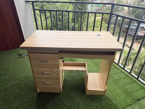 Modern Office Desk With 3 Drawers Storage Shelf