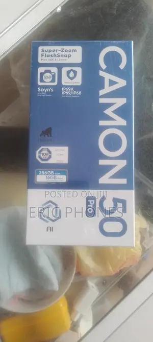 New Tecno Camon 50 Pro 256 GB Black
